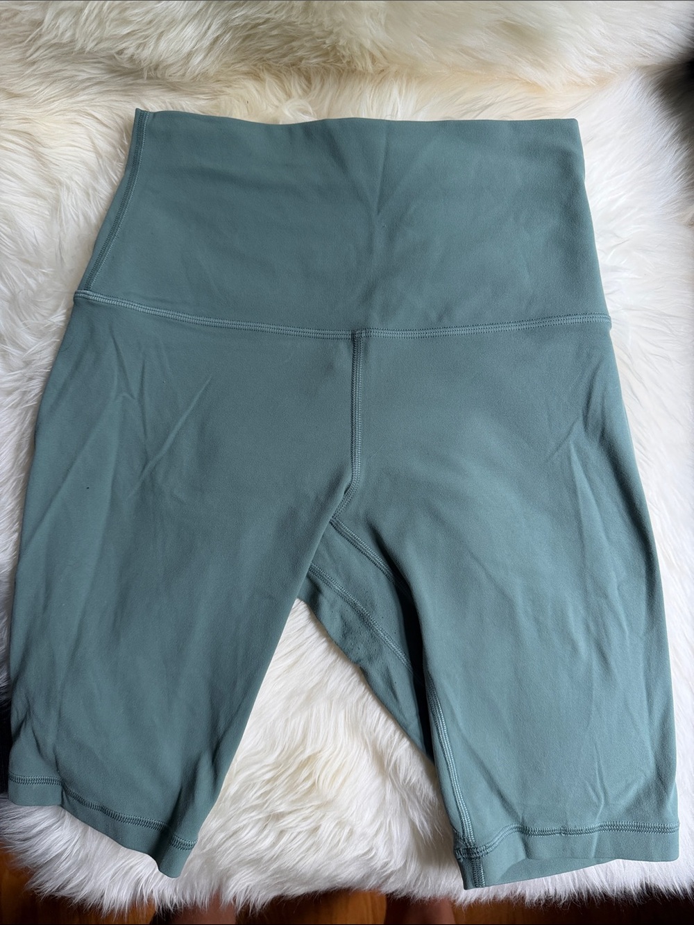 Lululemon align High-Waist Women's Bike Shorts in Sage Green